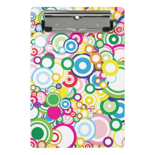 Mini Prancheta Lote de círculos vívidos (Frente)