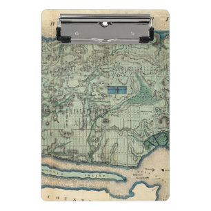 Mini Prancheta Mapa sanitário e topográfico da Nova Iorque