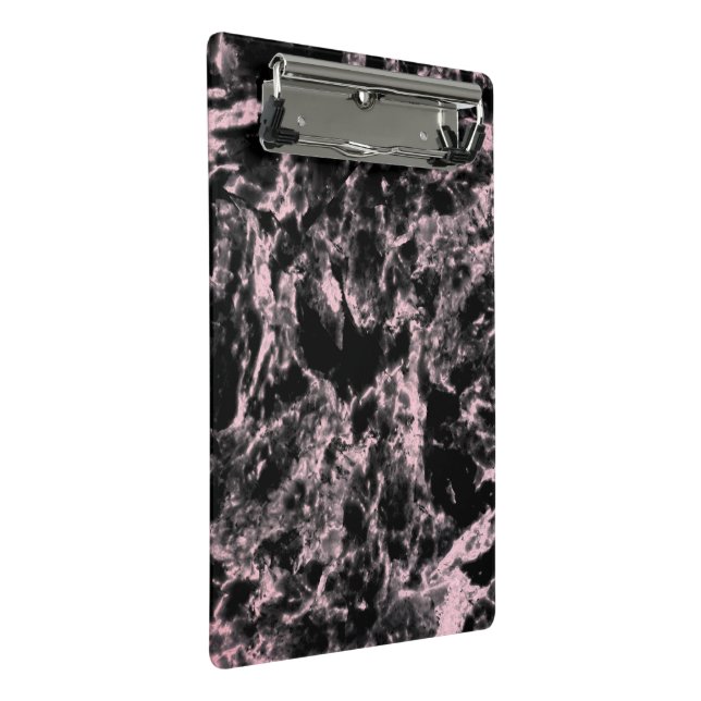 Mini Prancheta Mármore Rosa e Preto (Inclinado)