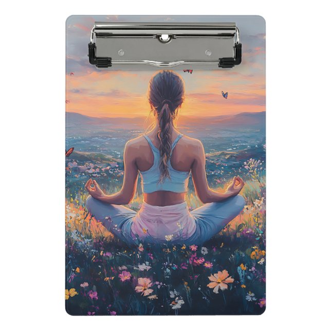 Mini Prancheta Meditação Serena ao Nascer do Sol (4) (Frente)