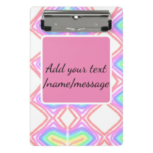 Mini Prancheta Mensagem personalizada de adicionar nome à aquarel