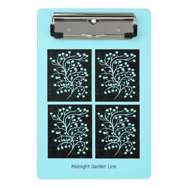 Mini Prancheta Midnight Garden Line Turquoise Mist (Frente)