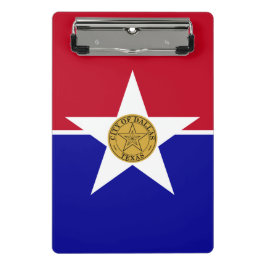 Mini Prancheta Mini área de transferência com bandeira de Dallas,
