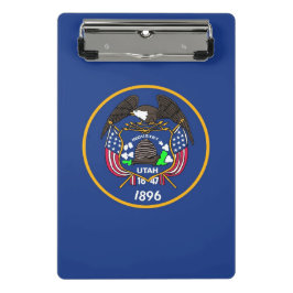 Mini Prancheta Mini área de transferência com bandeira de Utah, E