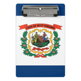 Mini Prancheta Mini área de transferência com bandeira de West Vi