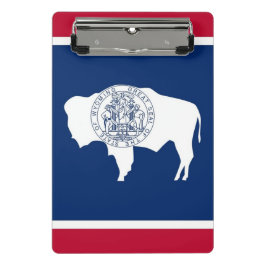 Mini Prancheta Mini área de transferência com bandeira de Wyoming