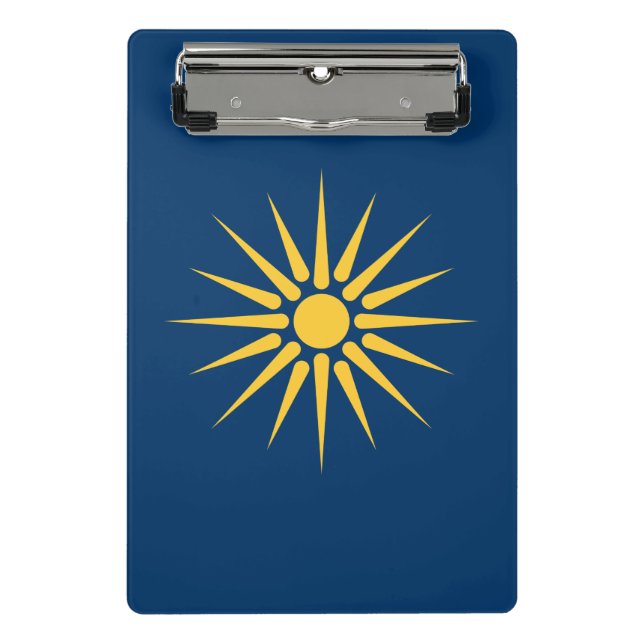 Mini Prancheta Mini clipboard with flag of Macedonia, Greece (Frente)