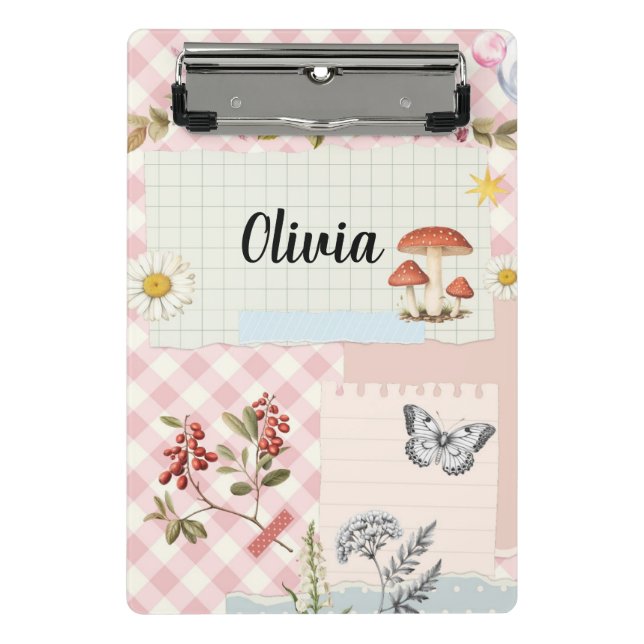 Mini Prancheta Miniárea de transferência Chic Pink Verificada com (Frente)