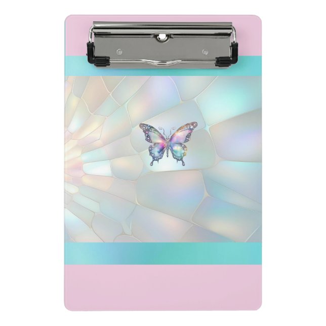 Mini Prancheta Miniárea de transferência da Borboleta Holográfica (Frente)