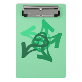 Mini Prancheta Miniárea de transferência de setas verdes