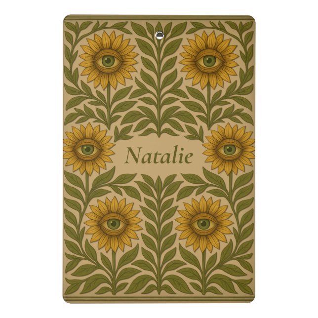 Mini Prancheta Miniárea de transferência Floral de Nome Personali (Verso)