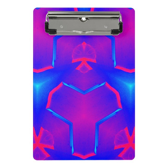 Mini Prancheta Miniárea de transferência Fluoro Azul e Rosa (Frente)