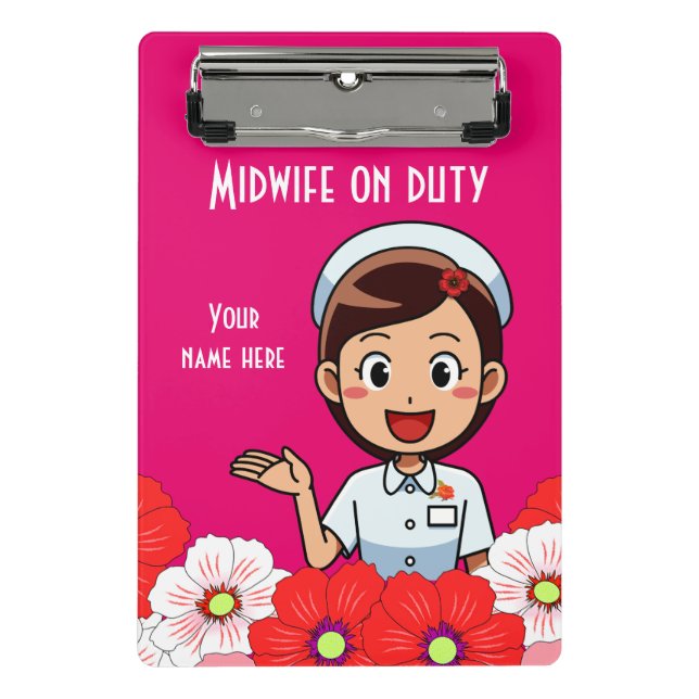 Mini Prancheta Miniárea de transferência personalizada de parteir (Frente)