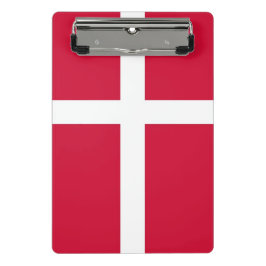 Mini Prancheta Miniprancheta com bandeira da Dinamarca