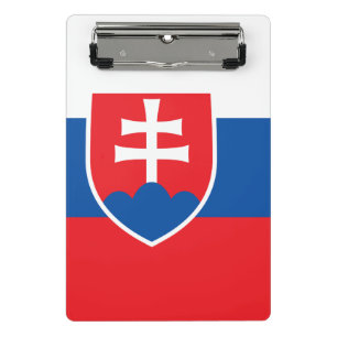 Mini Prancheta Miniprancheta com bandeira da Eslováquia