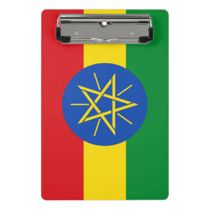 Mini Prancheta Miniprancheta com bandeira da Etiópia