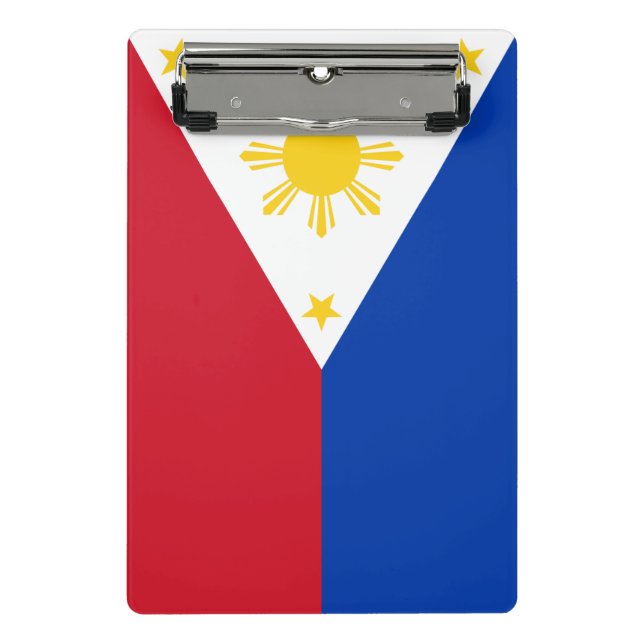 Mini Prancheta Miniprancheta com bandeira das Filipinas (Frente)