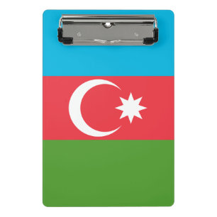 Mini Prancheta Miniprancheta com bandeira do Azerbaijão