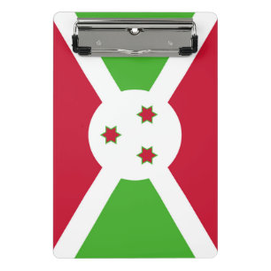 Mini Prancheta Miniprancheta com bandeira do Burundi