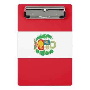 Mini Prancheta Miniprancheta com bandeira do Peru