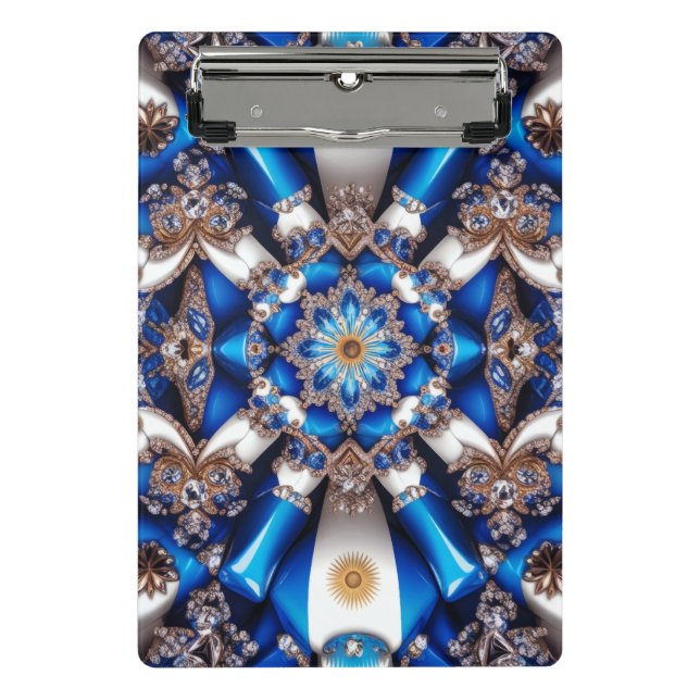 Mini Prancheta Miniprancheta com cores argentinas (Frente)