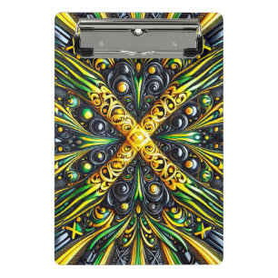 Mini Prancheta Miniprancheta com cores jamaicanas