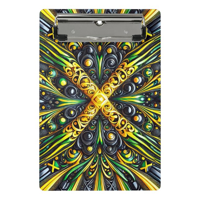 Mini Prancheta Miniprancheta com cores jamaicanas (Frente)