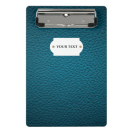 Mini Prancheta Miniprancheta de couro azul