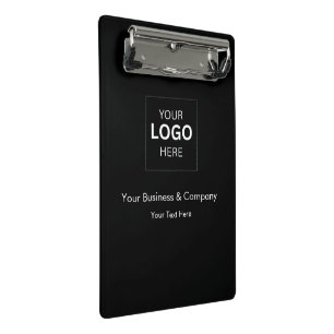 Mini Prancheta Modelo de logotipo de negócios de luxo preto perso