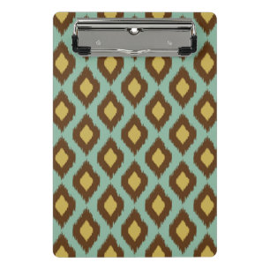 Mini Prancheta Moderno amarelo azul do ikat tribal moderno