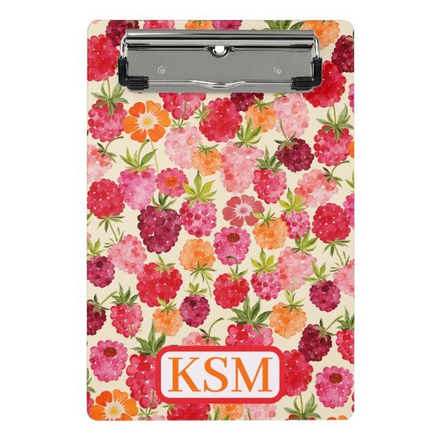 Mini Prancheta Monograma de Arofras de Arofras de Verão (Frente)