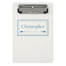 Monograma Personalizado Minimalista Bege e Azul Ma