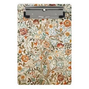 Mini Prancheta Morris Acanthus Floral Crewel Embroiderme Padrão