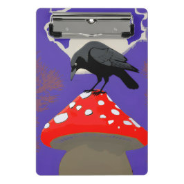 Mini Prancheta 🖤 Mystical Raven Mini Clipboard