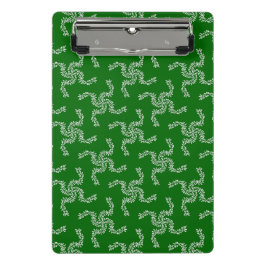 Mini Prancheta Natal Garland Green, decoração de Natal