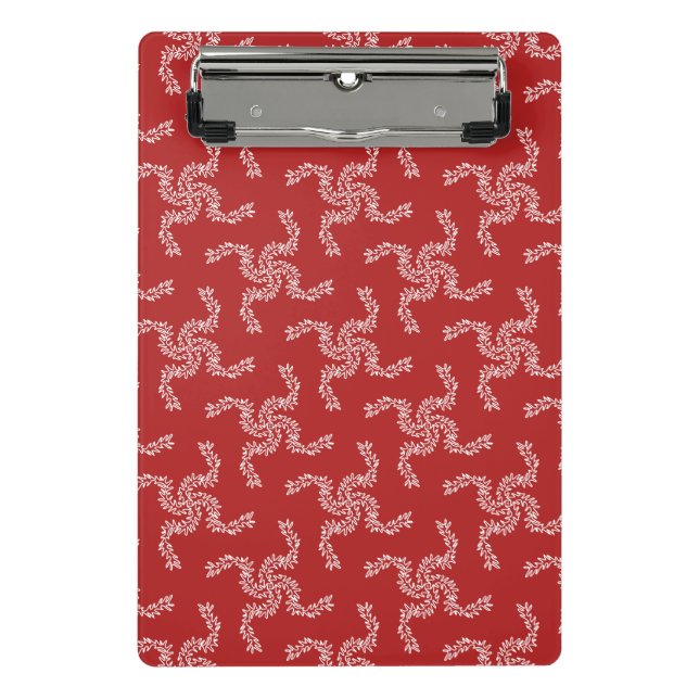 Mini Prancheta Natal Vermelho, decoração de Natal, Natal (Frente)