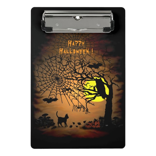 Mini Prancheta Noite de Halloween, Feliz Halloween! (Frente)