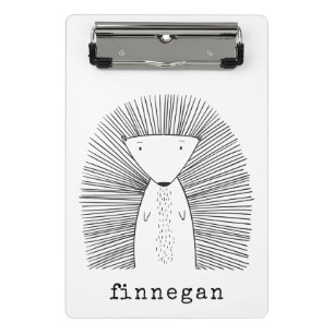 Mini Prancheta Nome Personalizado de Desenho de Linha Simples de