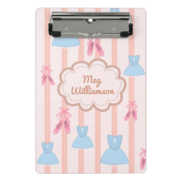 Mini Prancheta Nome Personalizado do Balé Coquette