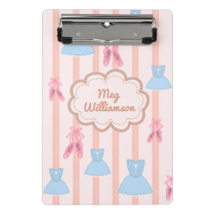 Mini Prancheta Nome Personalizado do Balé Coquette