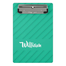 Nome personalizado plástico diagonal verde texturi