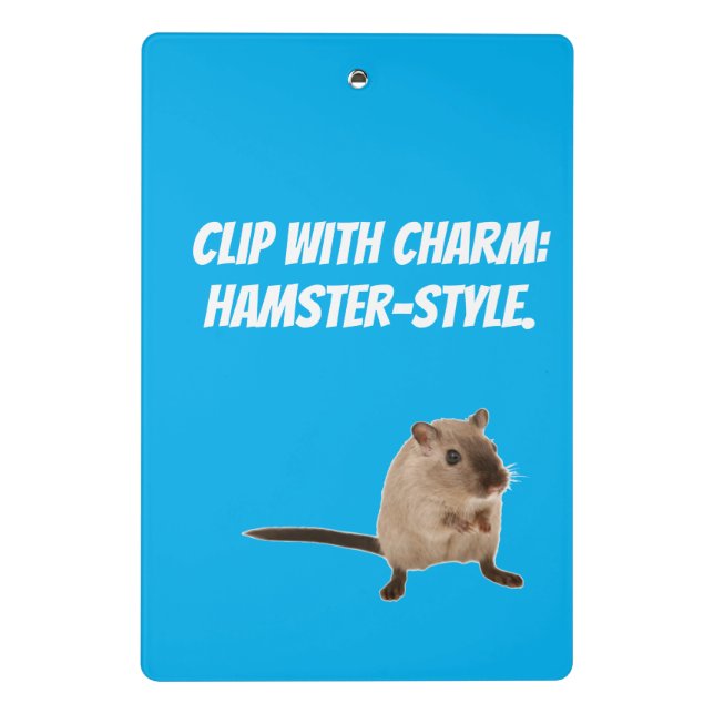Mini Prancheta notebook de hamster fofo (Verso)