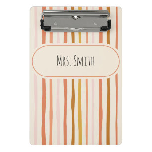 Mini Prancheta notebook de professor, presente personalizado de p