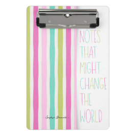Mini Prancheta Notes That Might Change the World – Colorful Strip