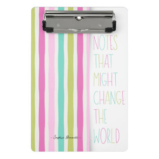Mini Prancheta Notes That Might Change the World – Colorful Strip