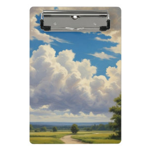 Mini Prancheta Nuvens brancas e céu azul limpo