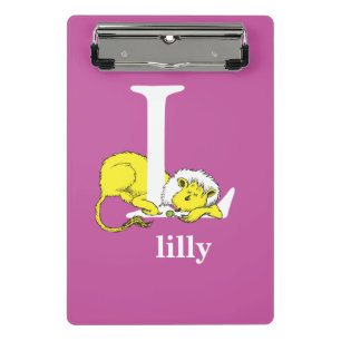 Mini Prancheta O ABC do Dr. Seuss: Letra L - Branco Adicione se
