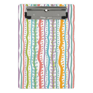 Mini Prancheta O abstrato listra o teste padrão vertical