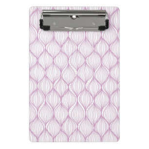Mini Prancheta O ogee roxo listra o fundo do teste padrão