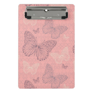 Mini Prancheta O rosa da borboleta